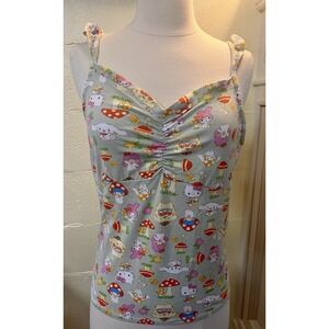 Hello Kitty And Friends By Sanrio‎ Mushroom Ruffle Girls Cami Size Medium